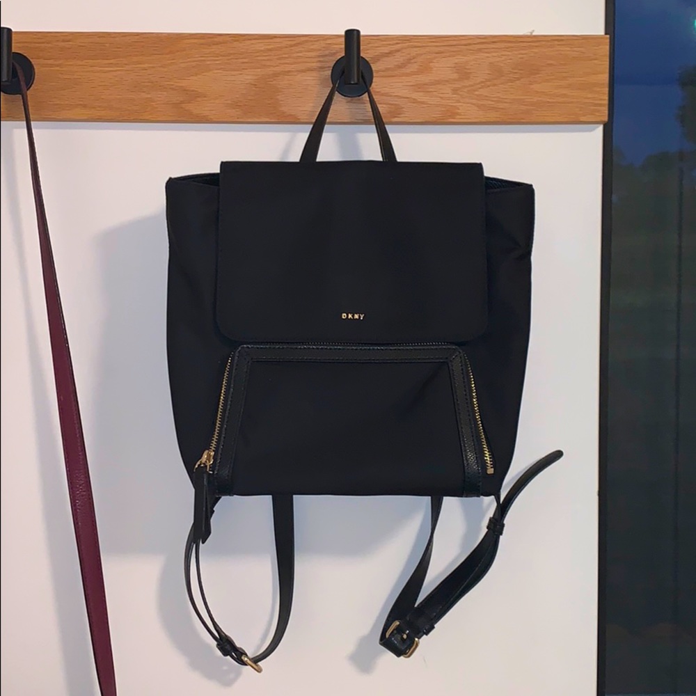 DKNY Black Mini Backpack